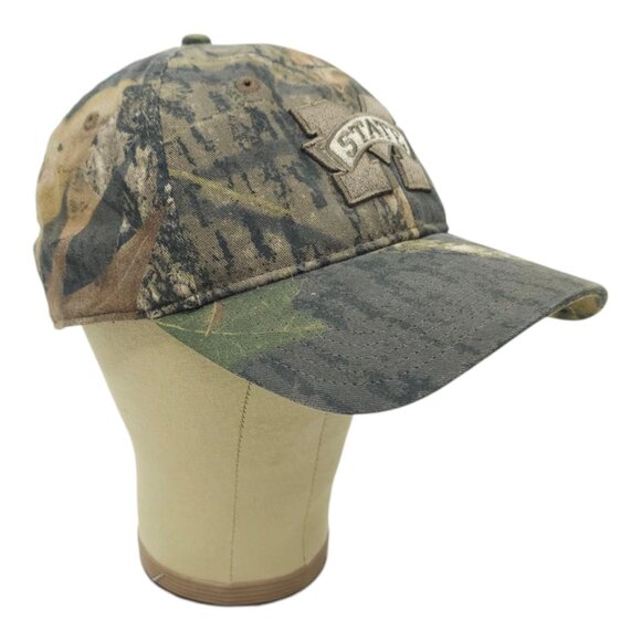 MS State Bulldogs Embroidered Patch Strapback Cap Camo Trucker NCAA Baseball Hat - Picture 3 of 15
